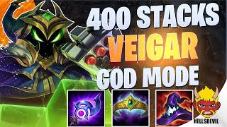 WILD RIFT  400 STACKS amp 1800 AP VEIGAR GOD MODE  Challenger Veigar Gameplay  Guide amp Build [upl. by Orestes183]