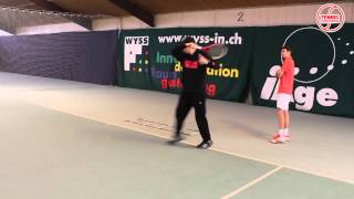 Professional Training Session with Alexander Ritschard  Tennis C [upl. by Rialb]