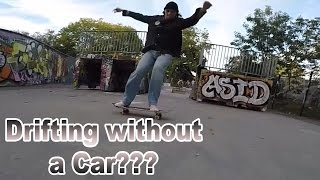 HOW TO POWERSLIDE  SKATEBOARDING TUTORIAL [upl. by Niatsirhc]