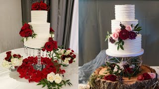 Wedding  Birthday Cake Decorations ideas treanding cake designs [upl. by Brelje]