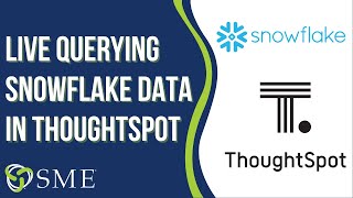 Live Querying Snowflake Data in ThoughtSpot [upl. by Floro]