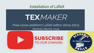 LaTeX Learning  Complete Installation  Dr Khurram Shahzad [upl. by Adao42]