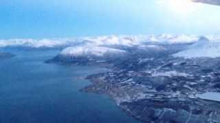 SAS 737400 extended approach to HarstadNarvik Airport Evenes [upl. by Kyl550]