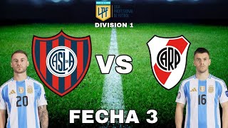 SAN LORENZO VS RIVER PLATE  FECHA 3  DIVISION 1 [upl. by Earized256]