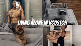 Living Alone Diaries Amazon Wishlist unboxinghaul mini vlog cleaning living alone in Houston [upl. by Vanessa]