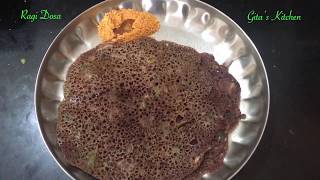 Instant Ragi Dosa [upl. by Rehotsirhc]