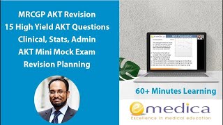 MRCGP AKT High Yield Revision  15 Questions Stats Admin Clinical  Mini Mock Exam Pass Your AKT [upl. by Jaimie930]