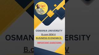 Business economics sem 5 important questions degree 3rd year bcomsem5 degree ou reels [upl. by Akiem479]