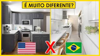 DIFERENÃ‡A DE CASAS AMERICANAS E BRASILEIRAS  COISAS QUE SÃ“ EXISTEM EM CASAS AMERICANAS [upl. by Eirok]