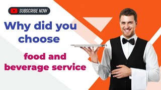 why did you choose food and beverage servicehoteliers youtubeshorts trendingshorts [upl. by Calendre345]