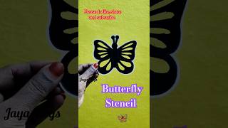 Butterfly stencils 🦋butterfly butterflyshorts butterflydrawing butterflys shortsviralvideodiy [upl. by Celestyn]