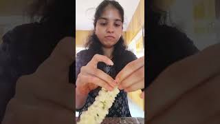 Traditional Way of Making Jasmine Garland jasmine flowers flowergarland [upl. by Zipporah]