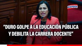 🔴🔵Flor Pablo quotEs un duro golpe a la educación pública y debilita la carrera docentequot [upl. by Emilia531]