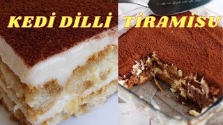 Kedi Dilli Tiramisu Tatlısı Nasıl Yapılır  Tiramisu Tarifi  Pasta Tarifi [upl. by Tsiuqram]