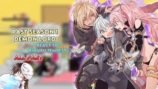 Past season 1 demon lords react to Rimuru Tempest ALL PART Gacha reaction ship Rimuru x Harem [upl. by Ynnelg]