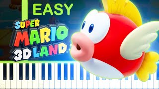 Beach Theme  SUPER MARIO 3D LAND  EASY Piano Tutorial [upl. by Nido]