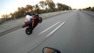 2007 R1 Highway Wheelie [upl. by Orecul]