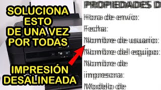 Impresión desalineada  Calibrar cabezal🖨️Impresoras Epson  Solución definitiva y avanzada [upl. by Elag]