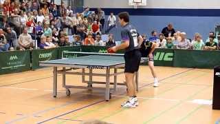 Timo Boll vs Jan Ove Waldner in Mühlhausen 2011 [upl. by Aisyle]