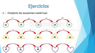 MatemáticaSecuencias numéricas creciente y decreciente [upl. by Enilram835]