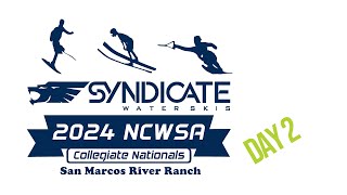 Day 2 2024 Syndicate NCWSA Collegiate Water Ski National Championships [upl. by Ohara]