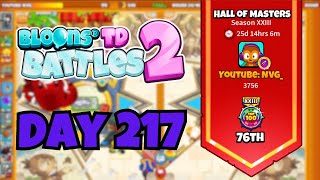 New W Patch Out  Bloons TD Battles 2  Day 217 [upl. by Eahs]