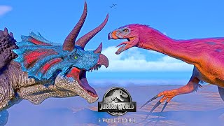 THERIZINOSAURUS vs VREX ULTİMASAURUS Jurassic World Evolution 2 [upl. by Sivahc]