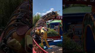 Slinky Dog Dash  Launch Coaster  Disney’s Hollywood Studios  Roller Coaster  Around [upl. by Fessuoy]