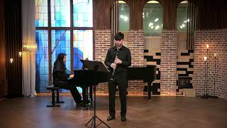 Sungjoon Sean Park Clarinet Henri Rabaud Solo de concours for Clarinet and Piano Op 10 Mar152024 [upl. by Inaflahk]