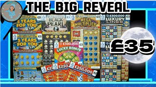 THE BIG REVEAL amp £35 WORTH OF SCRATCHCARDS [upl. by Erialc960]