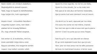 József Attila Tu as refait de moi cet enfant Gyermekké tettél [upl. by Lorrimor]