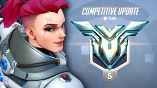 DANTEH PRO ZARYA  GM 5 RANK  OVERWATCH 2 GAMEPLAY [upl. by Naggem]