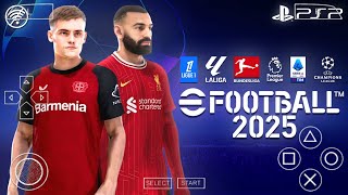 EFOOTBALL PES 2025 PPSSPP COM EUROPEUS ATUALIZADO MOD UCL E FACES REALISTAS [upl. by Zachery]