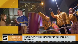 Magnificent Mile lights festival returns Saturday [upl. by Adranoel]