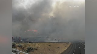 Crews make progress on Idahos Bench Lake Fire Durkee Fire in eastern Oregon [upl. by Quartas]