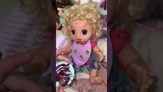 Rotina da noite e papinha de beterraba pra Baby Alive Jade Clarinha ama essa bebê [upl. by Atiuqal]