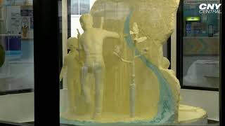 2024 annual Great New York State Fair butter sculpture reveal [upl. by Haon]