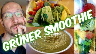 Veganes Frühstück 🍏 Grüner Smoothie als Smoothie Bowl 🍏 Vegan Rezept [upl. by Esined]