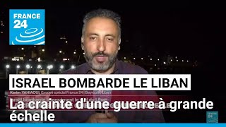 Israël bombarde le sud du Liban  la crainte dune guerre à grande échelle • FRANCE 24 [upl. by Amity]