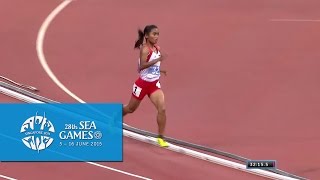 Athletics Womens 10000m Final Day 6  28th SEA Games Singapore 2015 [upl. by Enneira]