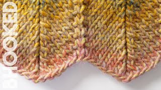 Knit Chevron Stitch StepbyStep Instructions [upl. by Nyrhtac339]