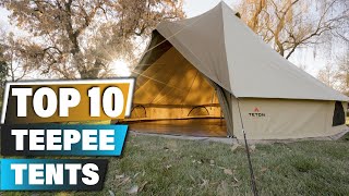 Best Teepee Tents In 2024  Top 10 Teepee Tent Review [upl. by Attey]