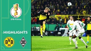 Borussia Dortmund vs Borussia Mönchengladbach 21  Highlights  DFBPokal 201920  2nd Round [upl. by Holtz]