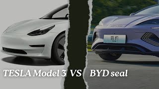 Tesla Model 3 vs BYD SEAL The Ultimate Electric Car Showdown [upl. by Evania]