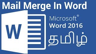 Mail Merge in Microsoft Word in Tamil [upl. by Griz]