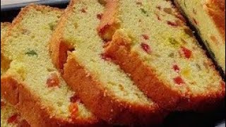 TASTY TUTTI FRUTTI CAKE RECIPE  Soft Spongy Whole Wheat Cake  Tea time Cake [upl. by Khosrow]