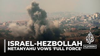 Israel intensifies bombardment of Lebanon No ceasefire with Hezbollah Netanyahu says [upl. by Anaihk]