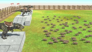 1st Person Combat Units vs 100 Pig Army Animal Revolt Battle Simulator [upl. by Oeramed]