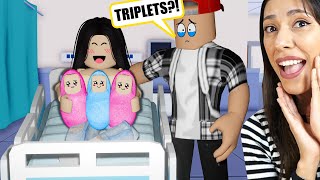 I GAVE BIRTH to TRIPLETS 👶👶👶 Roblox Berry Avenue [upl. by Tessil]