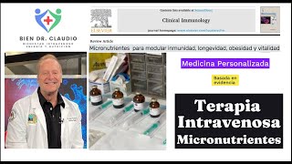 Terapia Intravenosa Oficina Dr Jaime Claudio Beneficios para Energía Inmunidad y Salud Metabólica [upl. by Keslie]